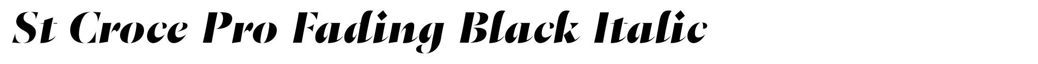 St Croce Pro Fading Black Italic image